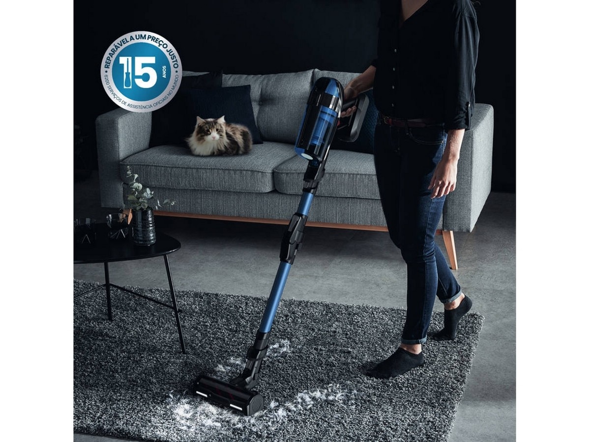 Aspirador Vertical Rowenta RH98C0WO X-Force Flex 12.60 Autonomia de 45 Minutos - Preto e Azul Preto / Azul-7