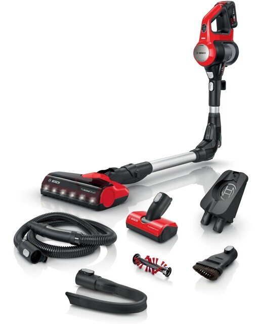 Imagem 0 de Aspirador Vertical Bosch BBS711ANM Unlimited 7 ProAnimal Recarregável de 18 V - Autonomia 40 min - Vermelho