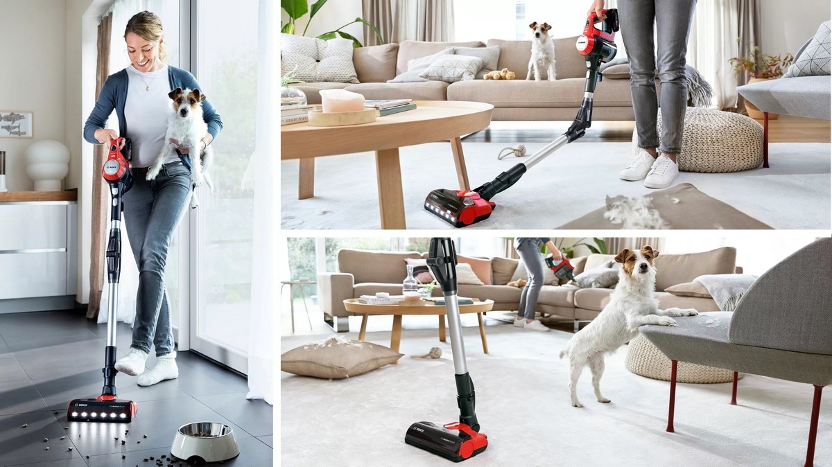 Aspirador Vertical Bosch BBS711ANM Unlimited 7 ProAnimal Recarregável de 18 V - Autonomia 40 min - Vermelho Vermelho-5