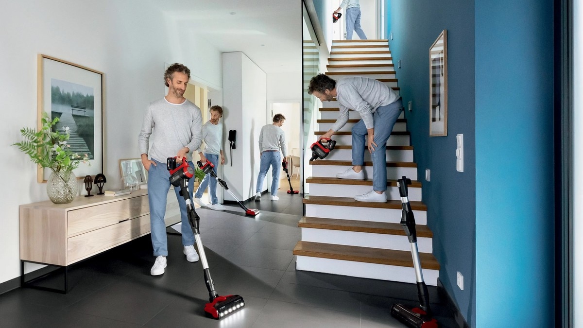 Aspirador Vertical Bosch BBS711ANM Unlimited 7 ProAnimal Recarregável de 18 V - Autonomia 40 min - Vermelho Vermelho-8