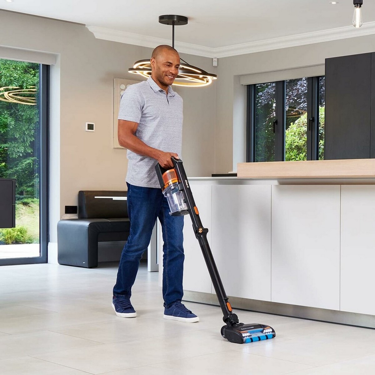 Aspirador Vertical Shark IZ300EU de 25,2 V - Autonomia 60 min - Preto e Cobre Preto / Cobre-3