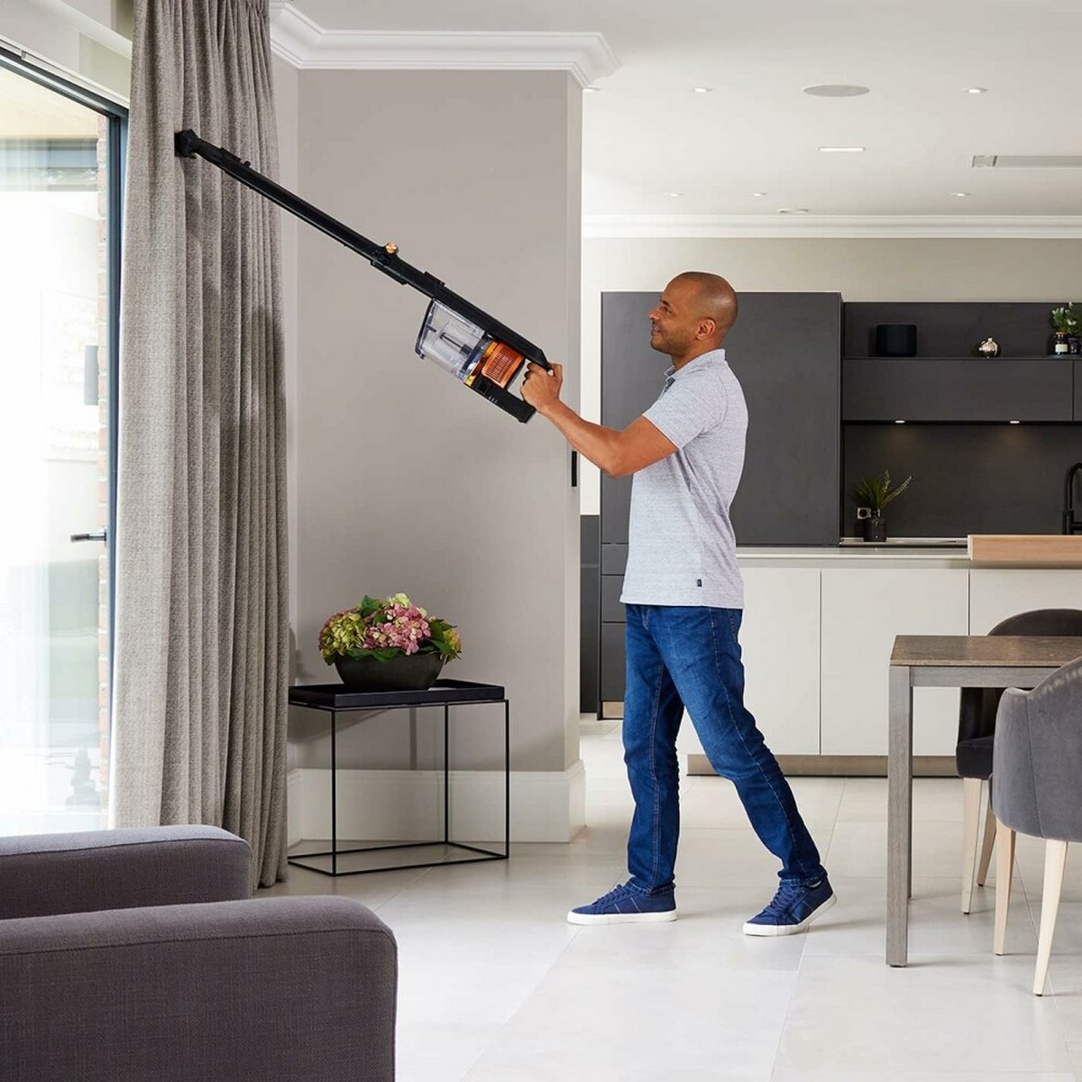 Aspirador Vertical Shark IZ300EU de 25,2 V - Autonomia 60 min - Preto e Cobre Preto / Cobre-5