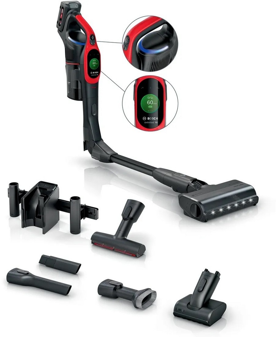 Imagem 0 de Aspirador Recarregável Bosch BCS1041PET Unlimited 10 ProAnimal - Vermelho