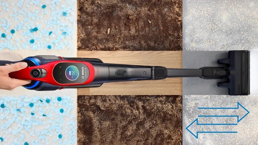 Aspirador Recarregável Bosch BCS1041PET Unlimited 10 ProAnimal - Vermelho Preto / Vermelho-7