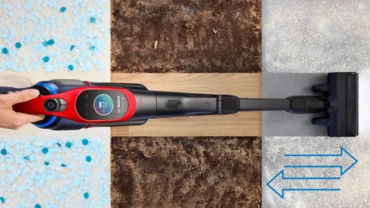 Aspirador Recarregável Bosch BCS1041PET Unlimited 10 ProAnimal - Vermelho Preto / Vermelho-7