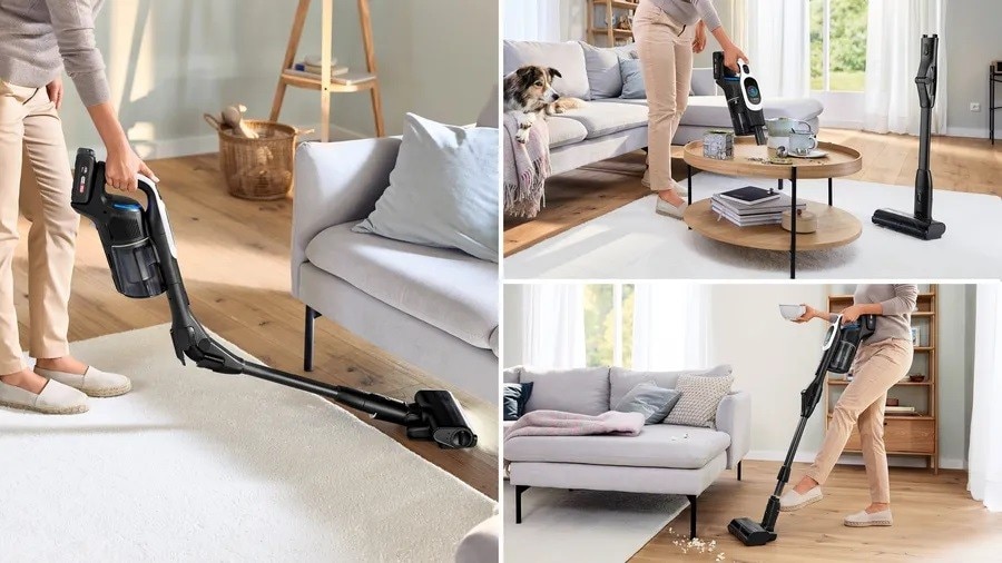 Aspirador Recarregável Bosch BCS1041WAC Unlimited 10 - Branco Branco - Preto-4