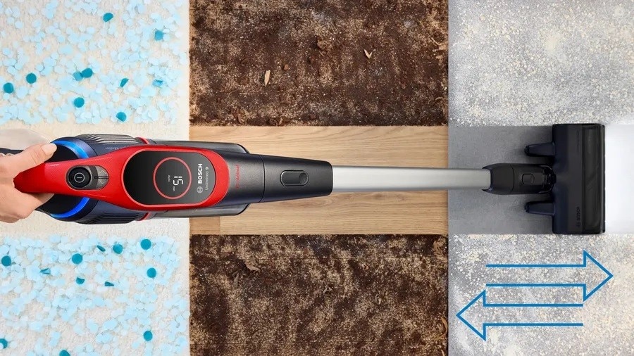 Aspirador Vertical Bosch Unlimited 9 ProAnimal BBS931PET Recarregável, Autonomia de 60 min - Vermelho Vermelho-7