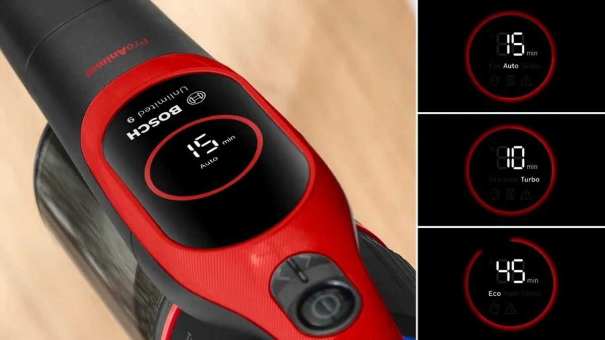 Aspirador Vertical Bosch Unlimited 9 ProAnimal BBS931PET Recarregável, Autonomia de 60 min - Vermelho Vermelho-9