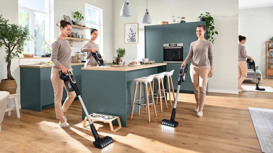 Aspirador Vertical Bosch Unlimited 9 BCS931GAC Recarregável, Autonomia de 60 min - Inox Cinzento-9