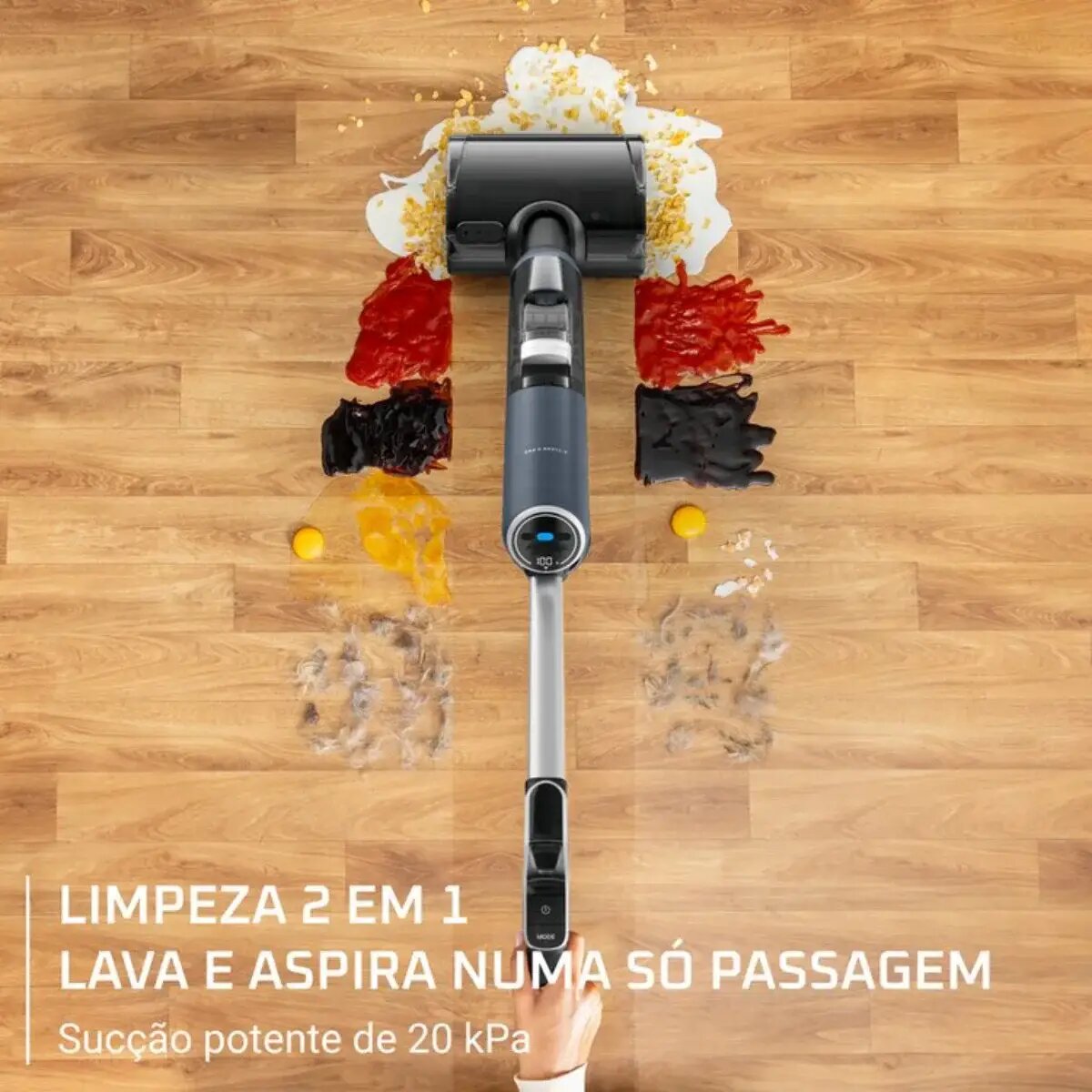 Aspirador Vertical Rowenta X-Clean 5 Pro 20000Pa 200W - Azul e Preto Azul / Preto-2