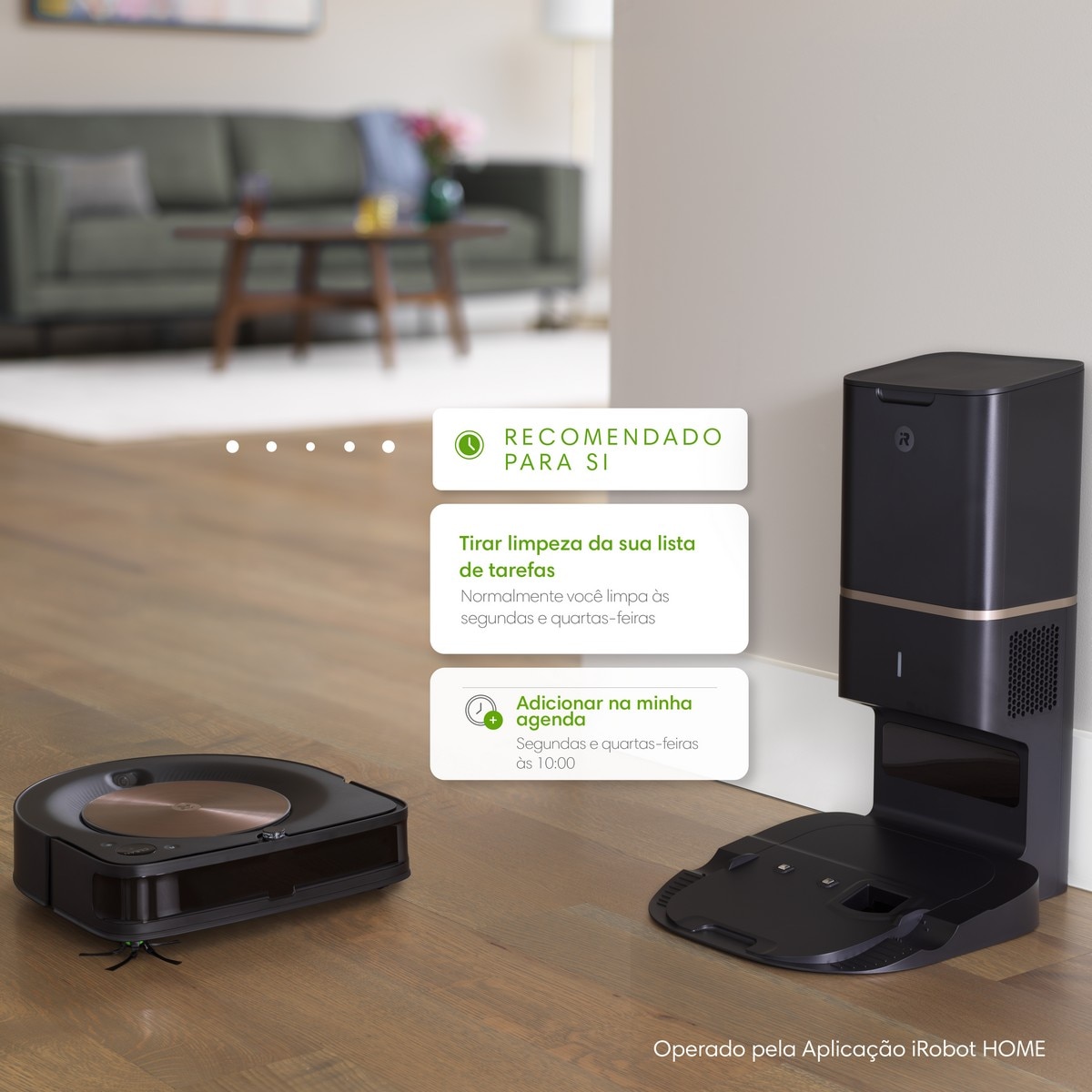 Robot Aspirador Roomba® s9+ com Descarga Automática de Sujidade - Tecnologia PerfectEdge® com limpeza especializada de cantos Preto-7