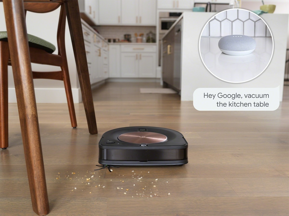 Robot Aspirador Roomba® s9+ com Descarga Automática de Sujidade - Tecnologia PerfectEdge® com limpeza especializada de cantos Preto-12