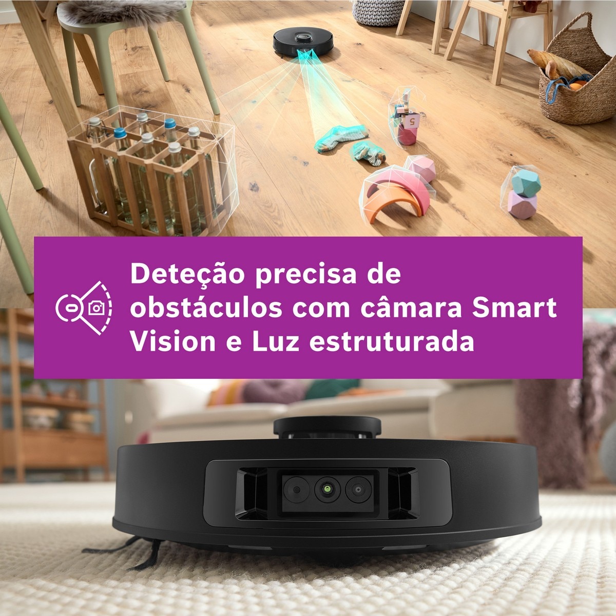 Robot Aspirador Bosch BCRDW3BX Spotless Max Cam Preto-9