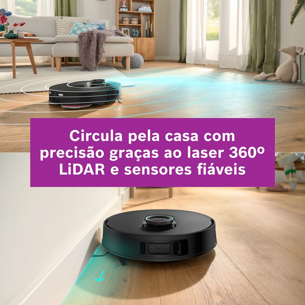 Robot Aspirador Bosch BCRDW3BX Spotless Max Cam Preto-13