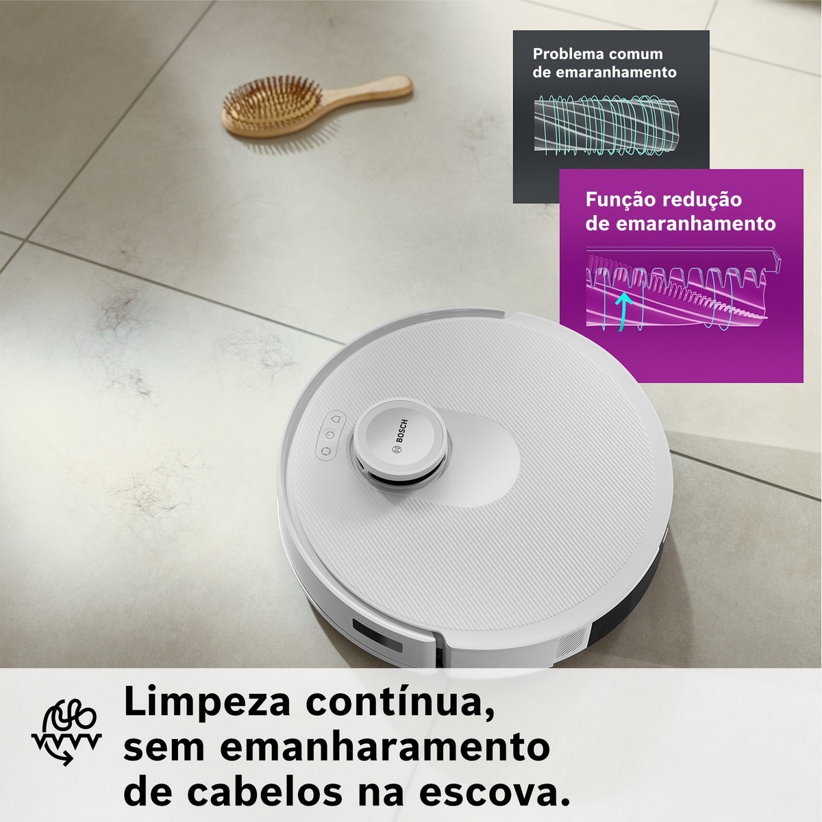Robot Aspirador Bosch BCRD2W Spotless Advanced + Branco-7