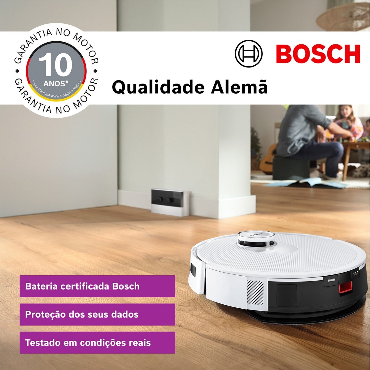 Robot Aspirador Bosch BCRD2W Spotless Advanced + Branco-9