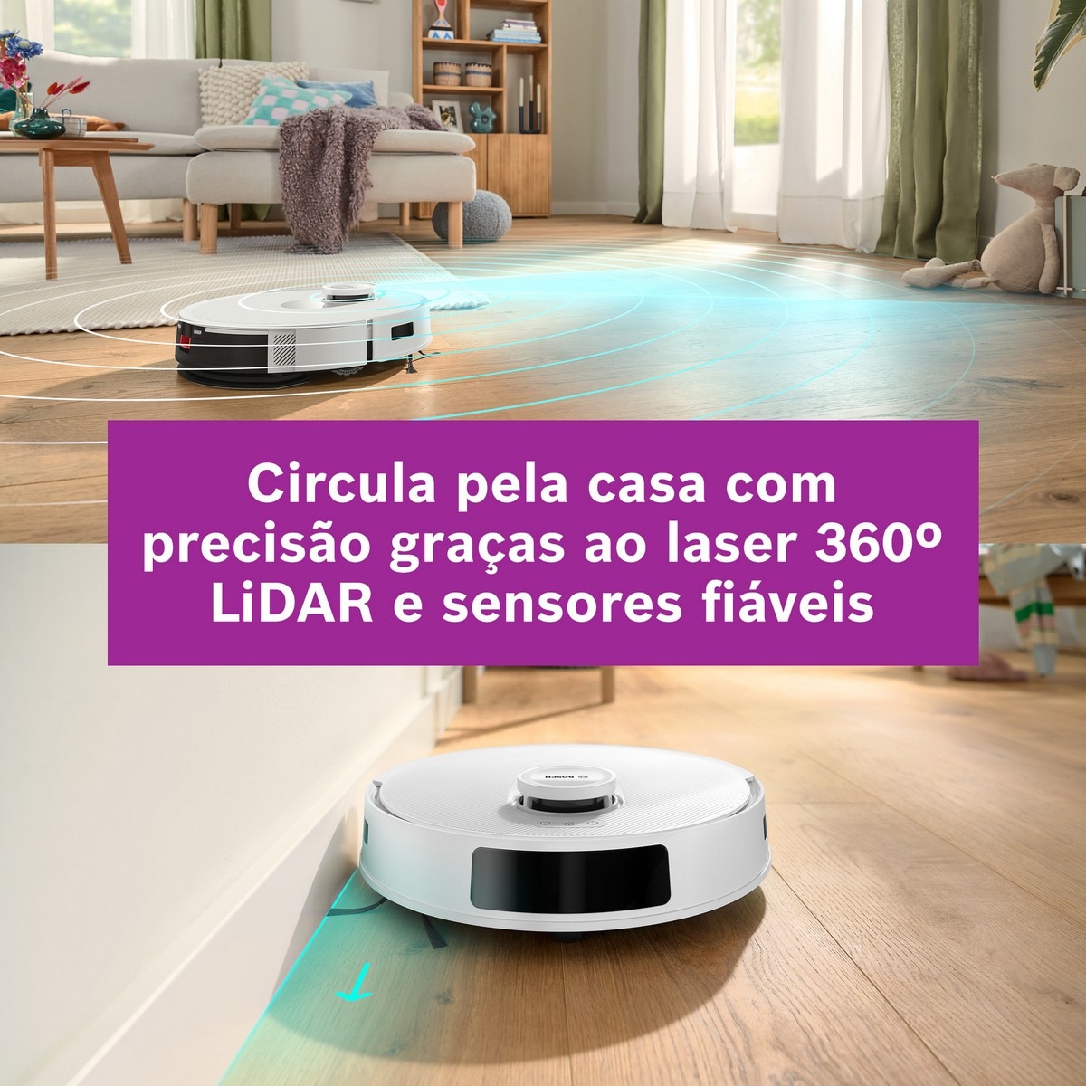 Robot Aspirador Bosch BCRD2W Spotless Advanced + Branco-11