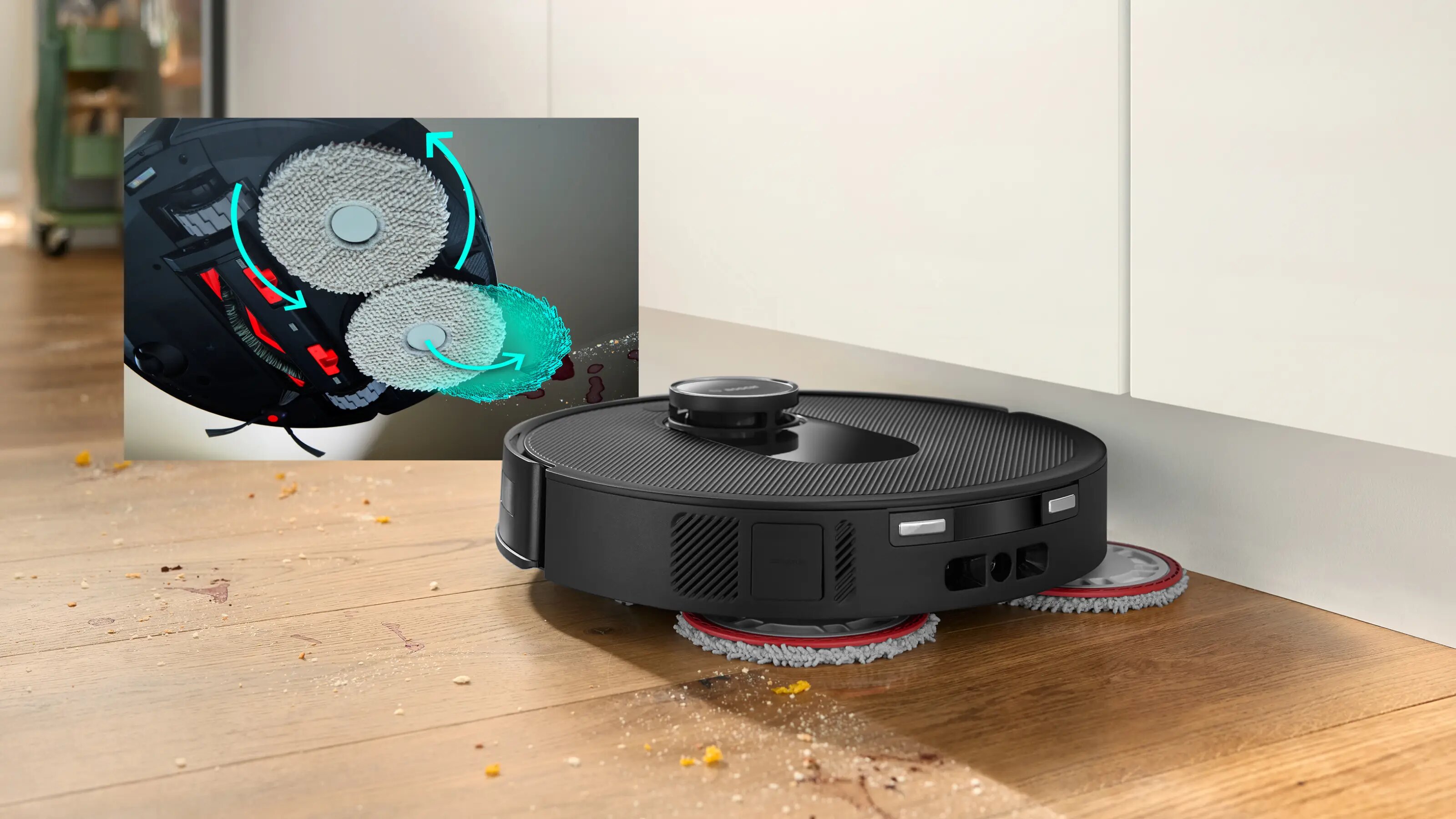 Robot Aspirador Bosch BCRDW3B Spotless Max - Preto Preto-3