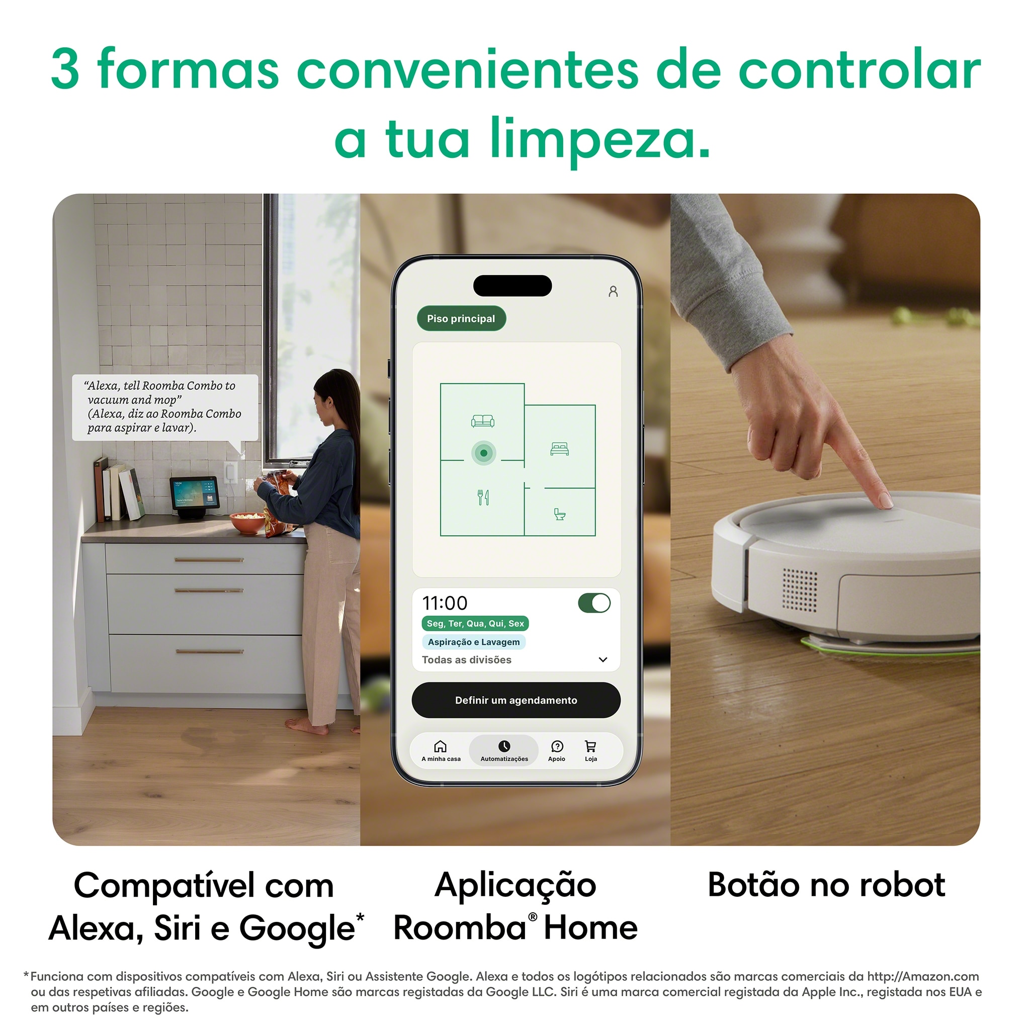 Robot Aspirador e Mopa Roomba® 115 Combo + Base AutoEmpty™ com 90 Dias de Esvaziamento Automático e 15?000 Pascal Branco-10