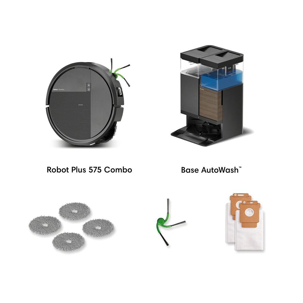 Robot Aspirador e Mopa Roomba® Plus 575 Combo com Base AutoWash Multifunções, 25.000 Pa, Lava e Seca com Calor, IA PrecisionVision™ - Preto Pretos-3