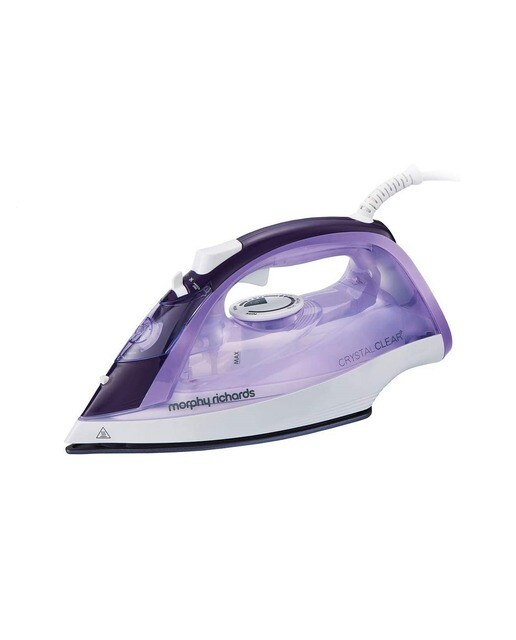 Ferro a Vapor Morphy Richards Crystal Clear 300301 de 2400 W Jato a Vapor 115 g/min e Base Cerâmica - Roxo e Branco Púrpura/Branco-1