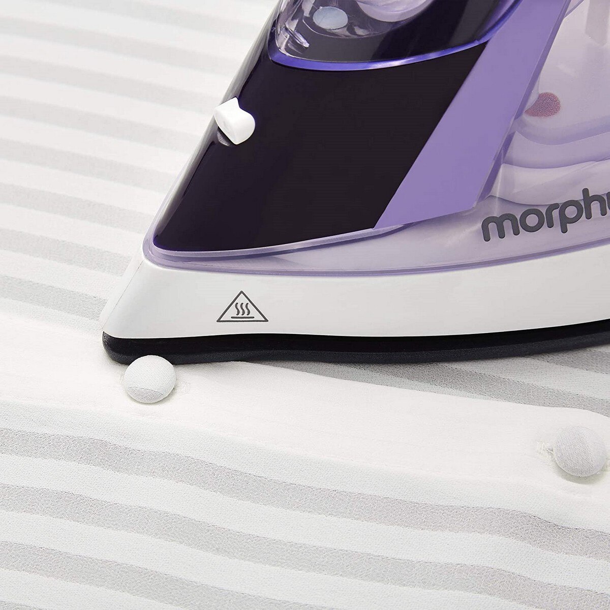 Ferro a Vapor Morphy Richards Crystal Clear 300301 de 2400 W Jato a Vapor 115 g/min e Base Cerâmica - Roxo e Branco Púrpura/Branco-5