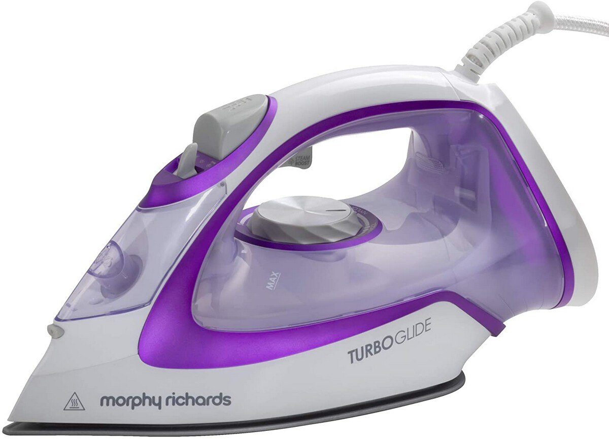 Ferro a Vapor Morphy Richards Turbo Glide 302000 de 2800 W Jato a Vapor 150 g/min e Base Cerâmica - Roxo e Branco Púrpura/Branco-1