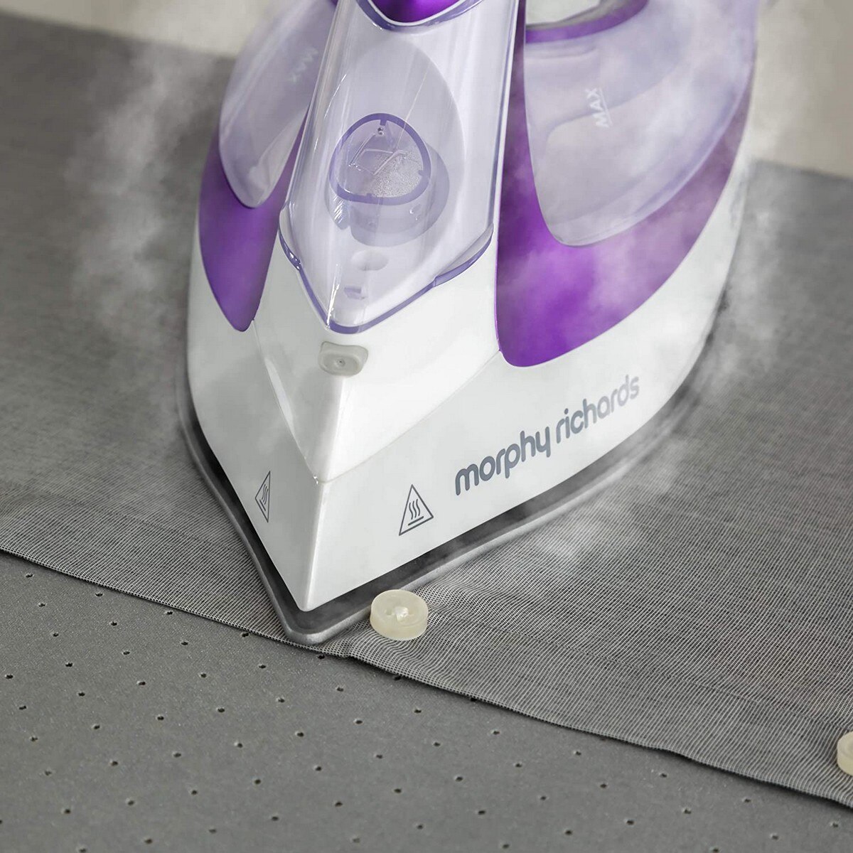 Ferro a Vapor Morphy Richards Turbo Glide 302000 de 2800 W Jato a Vapor 150 g/min e Base Cerâmica - Roxo e Branco Púrpura/Branco-3