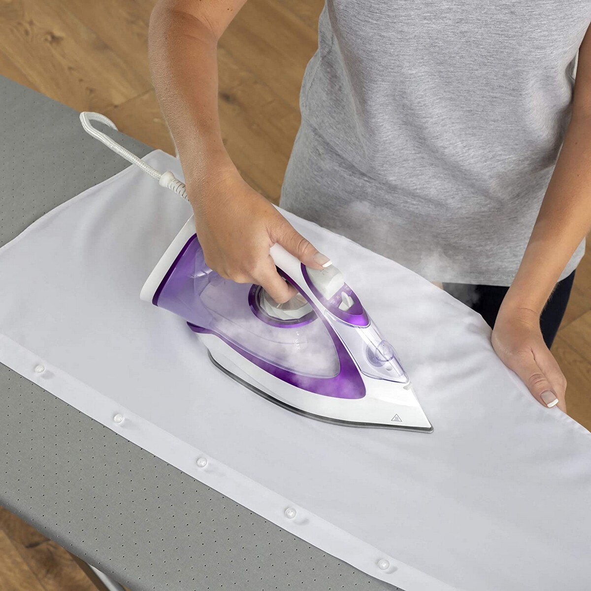 Ferro a Vapor Morphy Richards Turbo Glide 302000 de 2800 W Jato a Vapor 150 g/min e Base Cerâmica - Roxo e Branco Púrpura/Branco-6