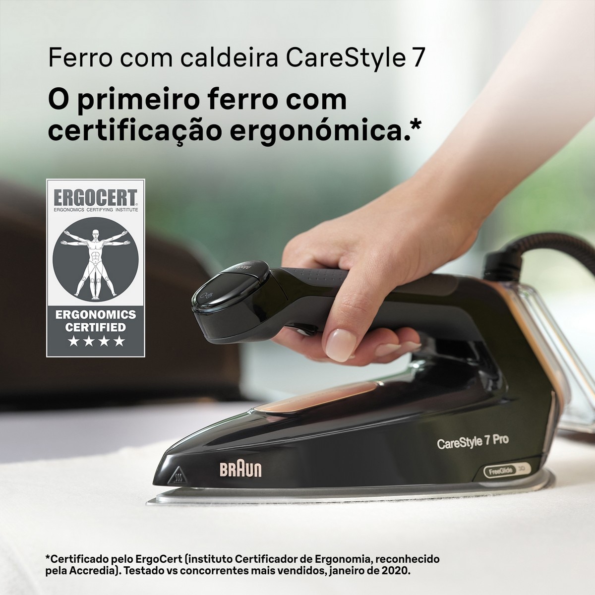 Ferro de Engomar com Caldeira Braun IS7286BK Carestyle 7 Base EloxalPlus, Jato a Vapor 650 g/min e Pressão 8 bar - Preto Preto / Cobre-5