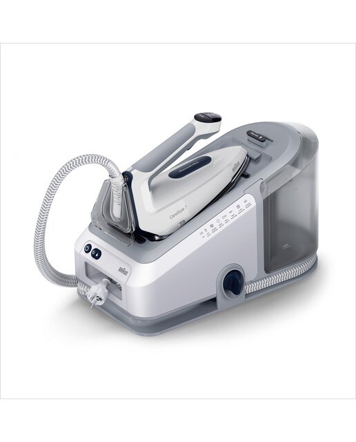 Imagem 0 de Ferro de Engomar com Caldeira Braun CareStyle 7 IS7262GY de 2700 W Jato a Vapor 510 g/min e Pressão 7,5 bar - Branco