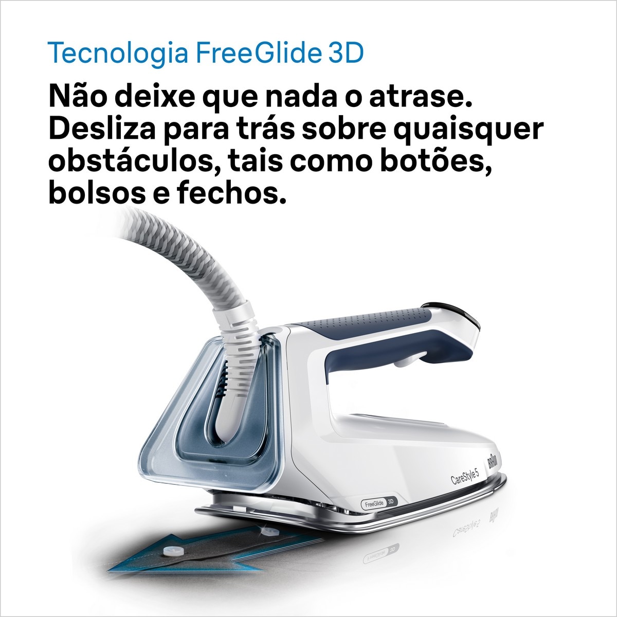Ferro de Engomar com Caldeira Braun CareStyle 5 IS5245BL Ergonómico com Sistema de Vapor Extra Potente Azul-8