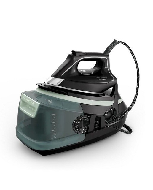 Imagem 0 de Ferro de Engomar com Caldeira Rowenta DG9621F0 Eco Steam Pro, Pressão 7.8 bar e Jato Vapor 500 g/min - Preto e Verde