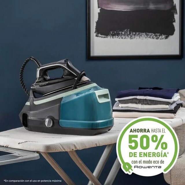 Ferro de Engomar com Caldeira Rowenta DG9621F0 Eco Steam Pro, Pressão 7.8 bar e Jato Vapor 500 g/min - Preto e Verde Preto / Verde-3