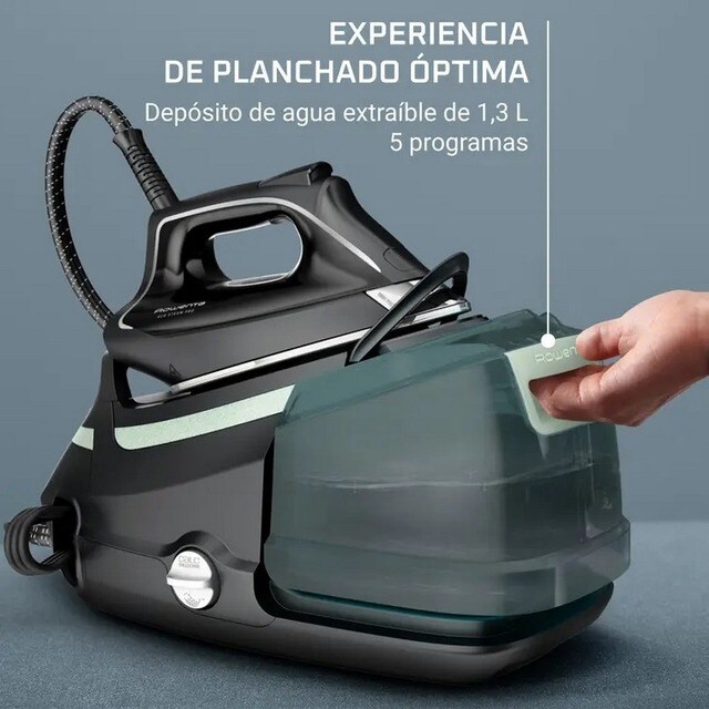 Ferro de Engomar com Caldeira Rowenta DG9621F0 Eco Steam Pro, Pressão 7.8 bar e Jato Vapor 500 g/min - Preto e Verde Preto / Verde-6