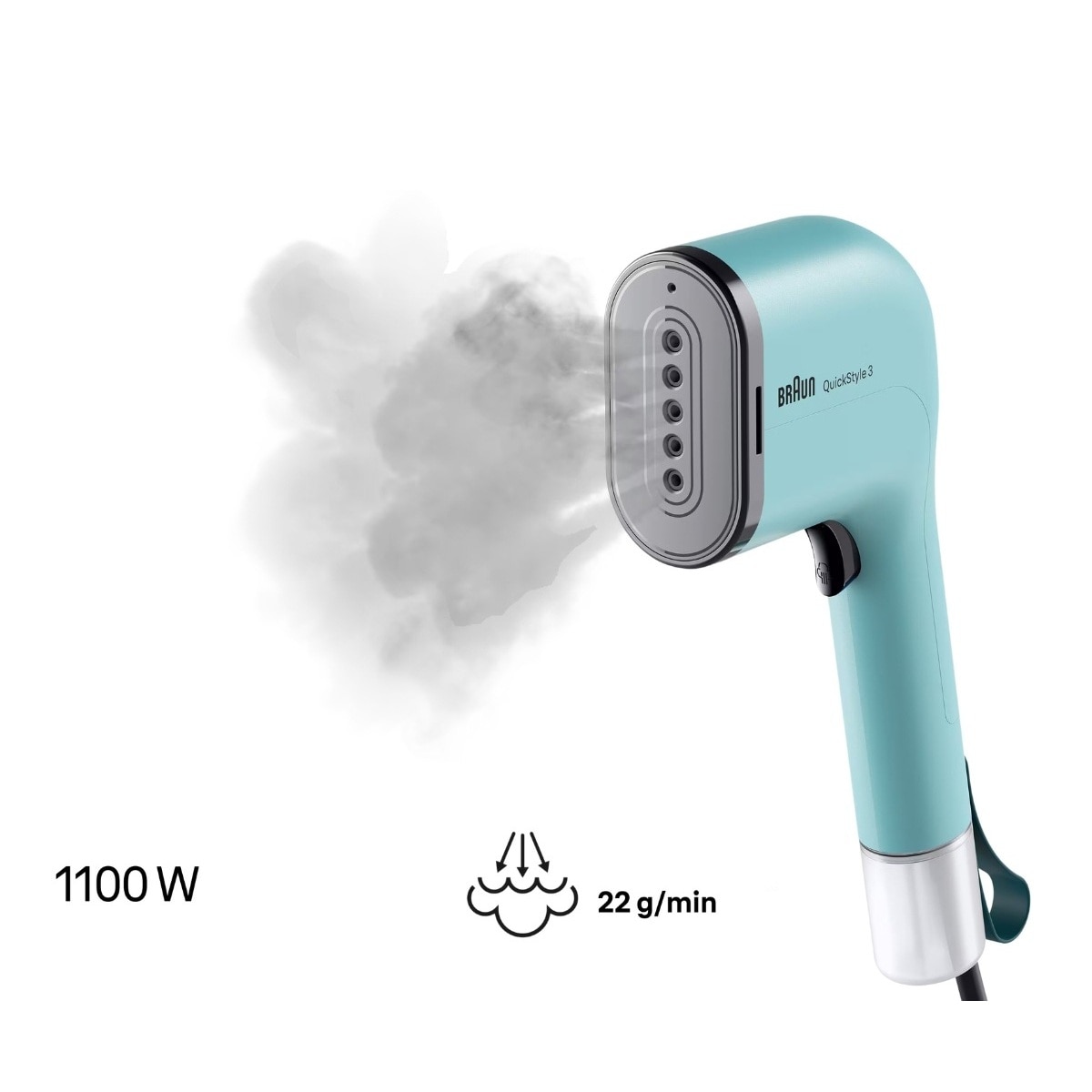 Ferro Vertical a Vapor Braun QuickStyle 3 GS3013GR Ultracompacto 2