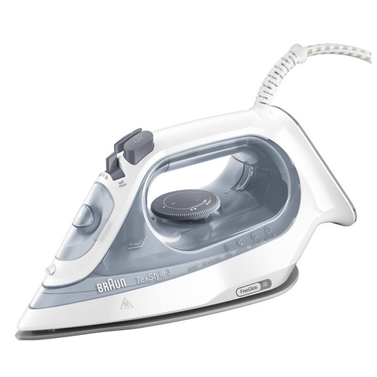 Imagem 0 de Ferro a Vapor Braun TexStyle 3 SI3054GY de 2400 W - Branco