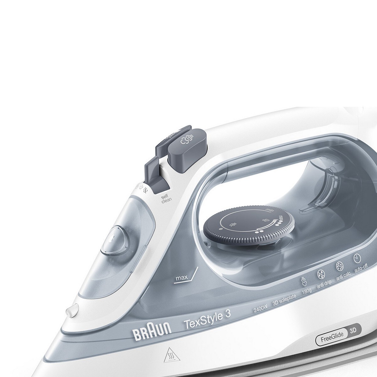 Ferro a Vapor Braun TexStyle 3 SI3054GY de 2400 W - Branco Branco-4