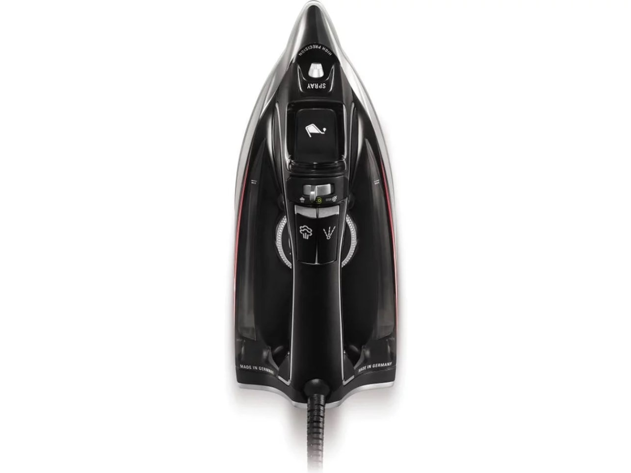 Ferro a Vapor Rowenta DW8210D1 Pro Master de 2800 W Jato de Vapor 200 g/min com Base Inox - Preto e Inox Inox/Preto-4