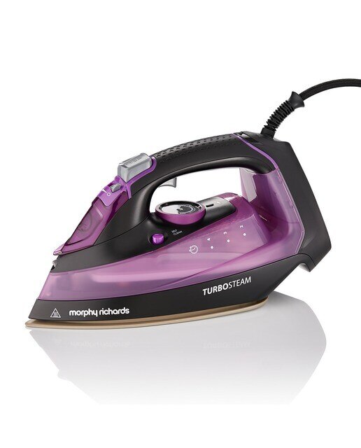 Ferro a Vapor Morphy Richards Turbosteam 303140 de 2800 W Jato a Vapor 170g/min e Base Cerâmica - Preto e Roxo Preto / Púrpura-1