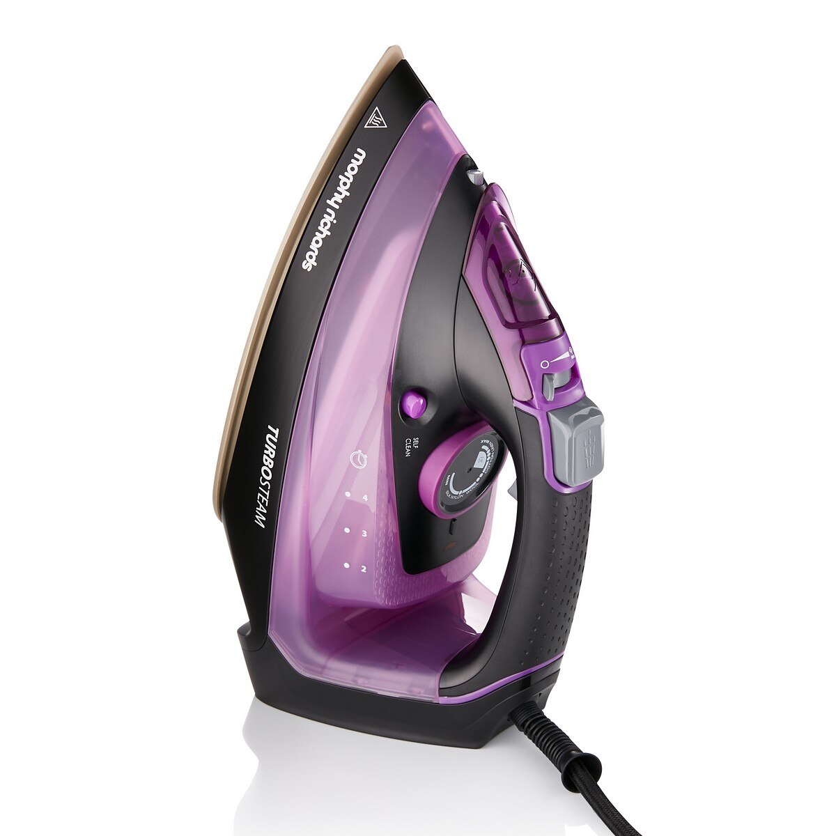 Ferro a Vapor Morphy Richards Turbosteam 303140 de 2800 W Jato a Vapor 170g/min e Base Cerâmica - Preto e Roxo Preto / Púrpura-2