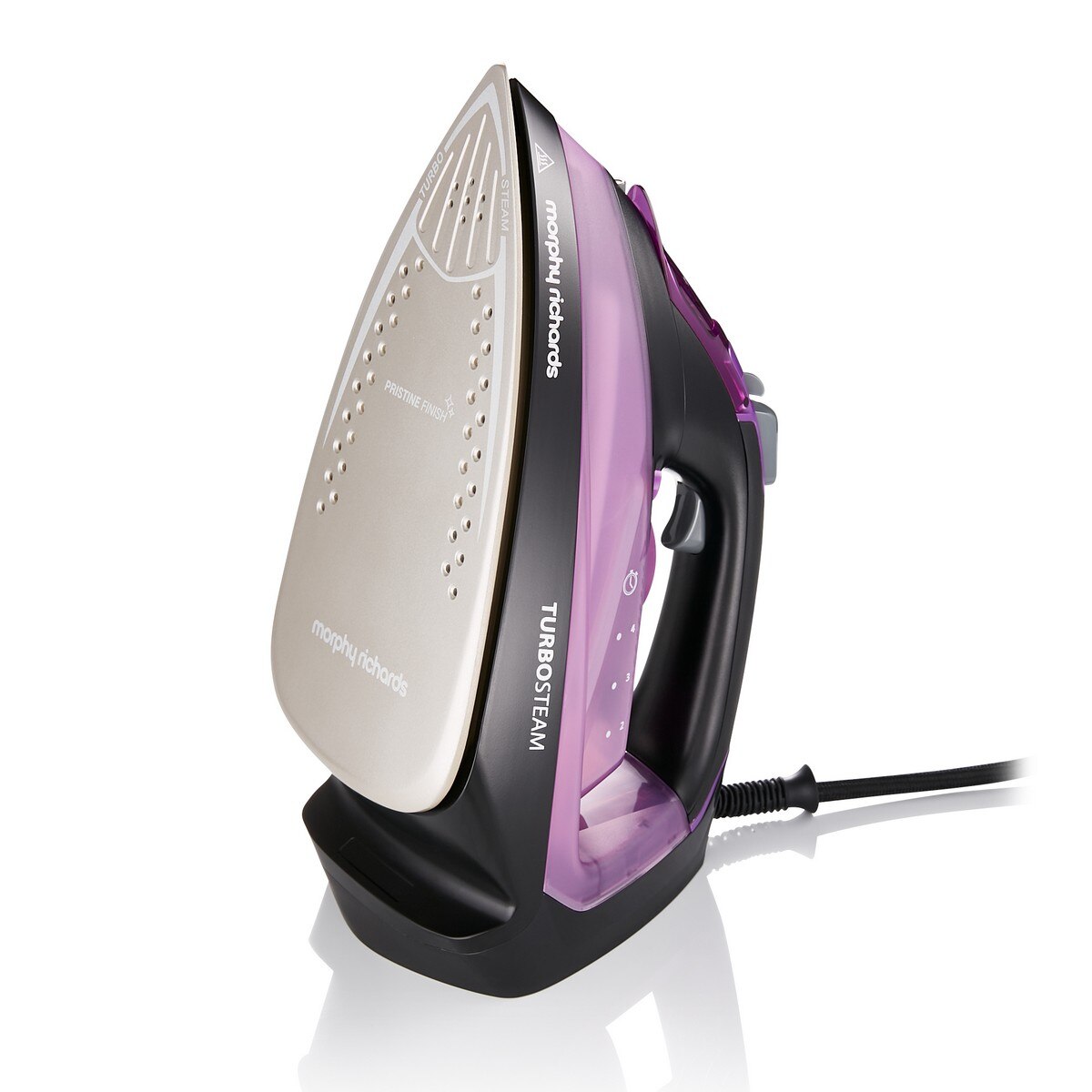Ferro a Vapor Morphy Richards Turbosteam 303140 de 2800 W Jato a Vapor 170g/min e Base Cerâmica - Preto e Roxo Preto / Púrpura-3