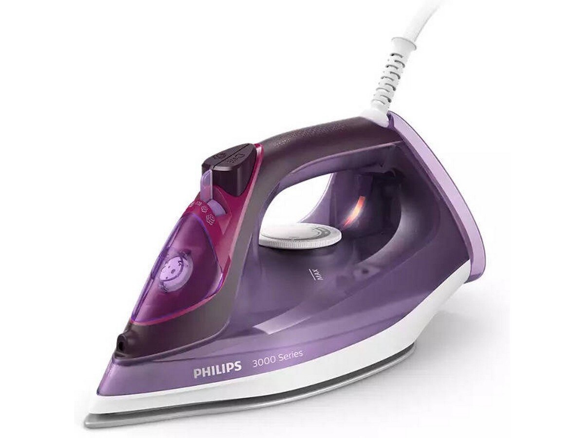 Imagem 0 de Ferro a Vapor Philips DST3041/30 de 2600 W com Jato de Vapor 200 g/min e Base Cerâmica - Roxo