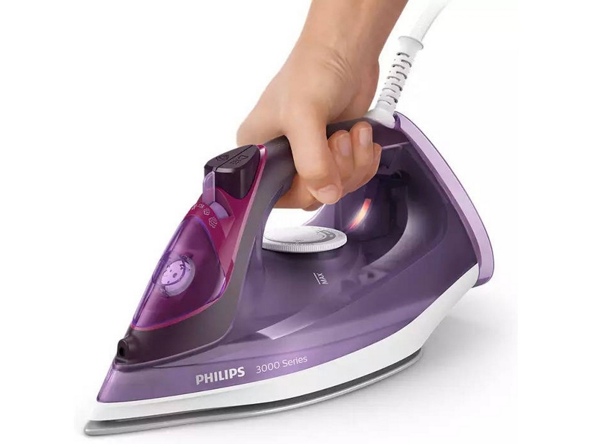 Ferro a Vapor Philips DST3041/30 de 2600 W com Jato de Vapor 200 g/min e Base Cerâmica - Roxo Púrpura-3