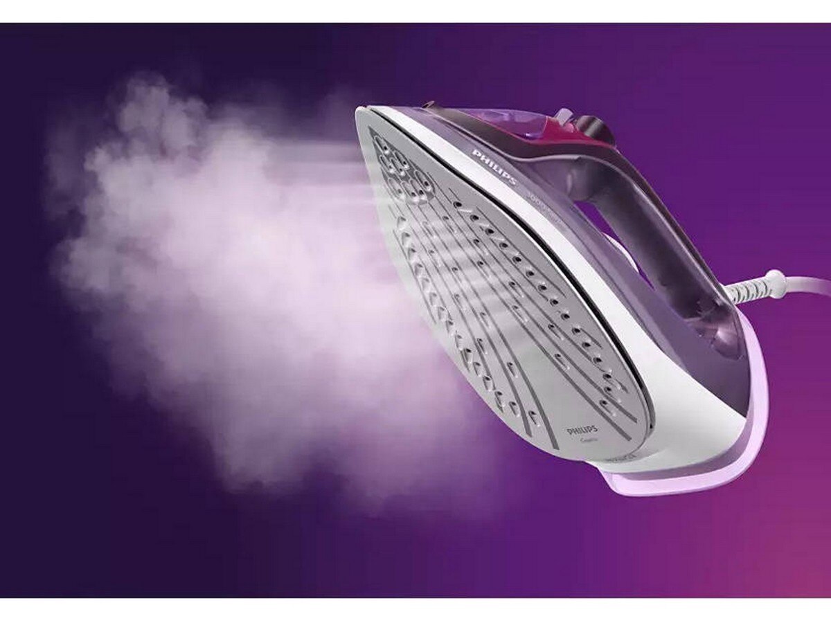 Ferro a Vapor Philips DST3041/30 de 2600 W com Jato de Vapor 200 g/min e Base Cerâmica - Roxo Púrpura-4