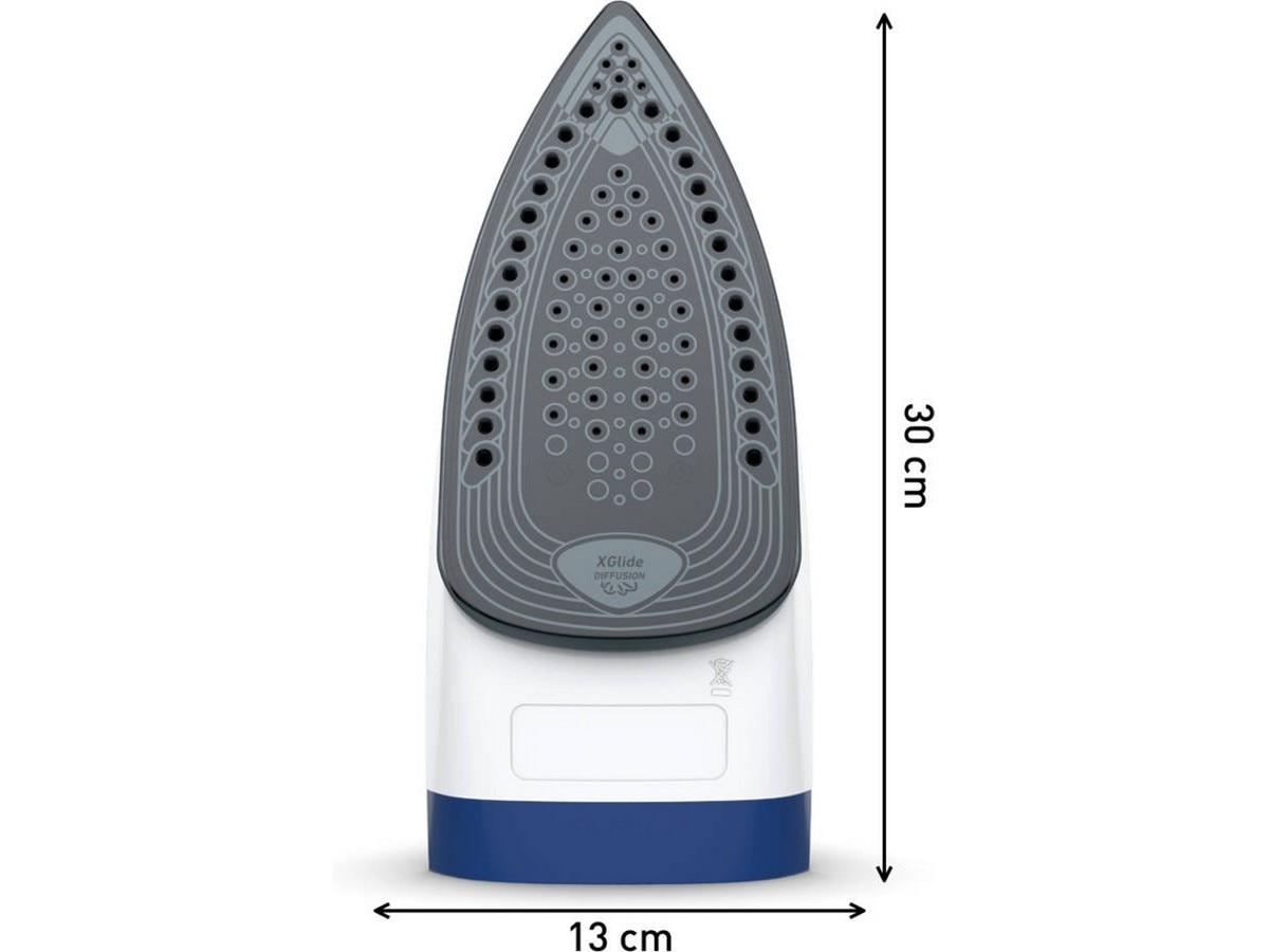 Ferro a Vapor Tefal Express Steam FV2838 de 2400 W Jato de Vapor 180 g/min e Base Cerâmica - Azul e Branco Azul / Branco-2