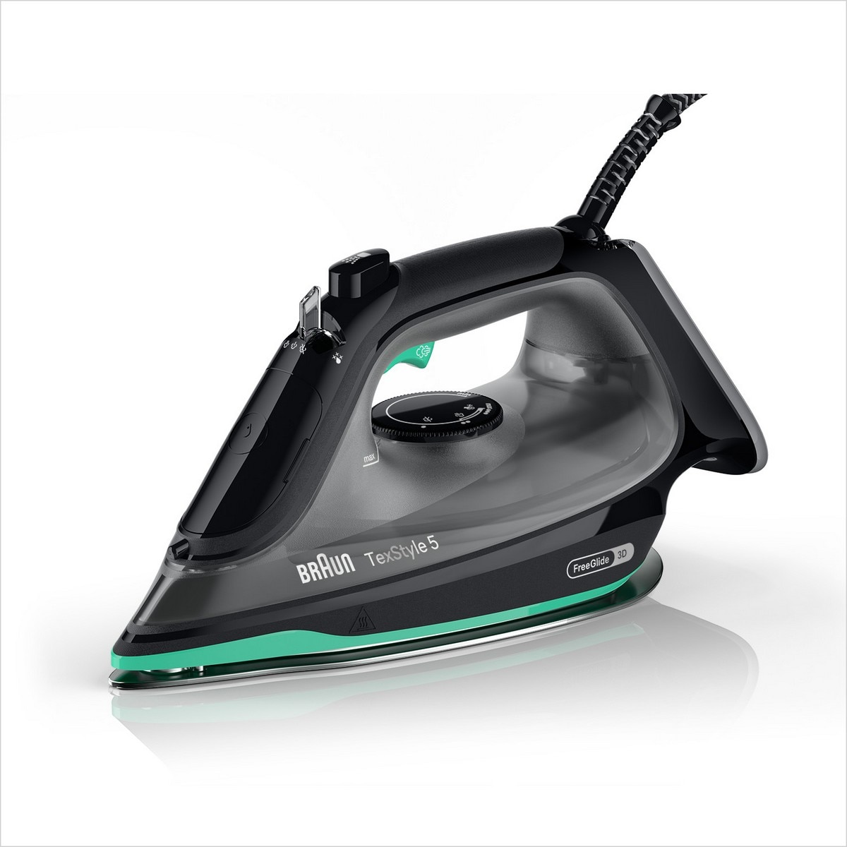 Imagem 0 de Ferro a Vapor BraunTexStyle 5 SI5277GR Base Cerâmico e Função de Vaporização Vertical - Preto e Verde