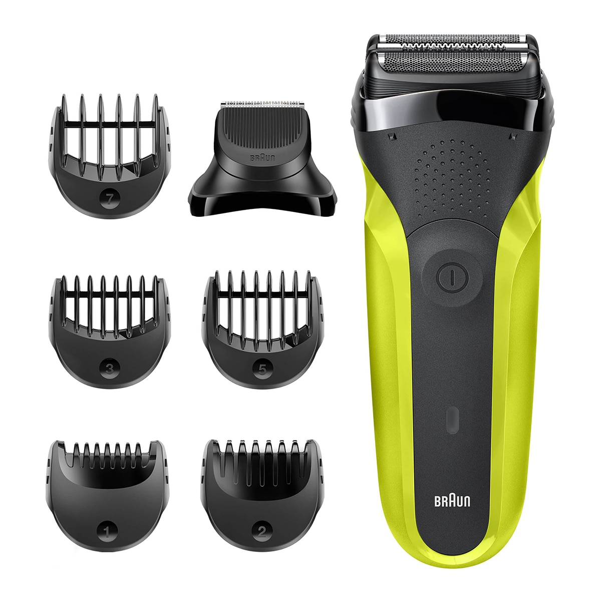 Imagem 0 de Máquina de Barbear Braun Series 3 300BT Recarregável com Aparador - Preto e Verde