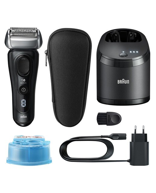 Imagem 0 de Máquina de Barbear Braun Séries S8 8460c System Wet&Dry - Preto