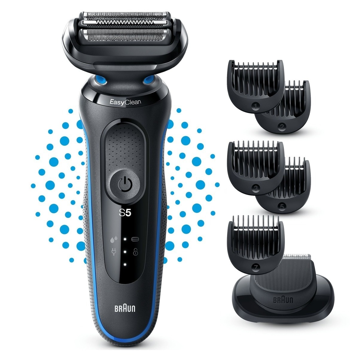 Máquina de Barbear Braun Series 5 51-B1500s EasyClick - Azul Azul-6